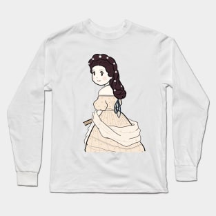 Cute Historical Characters - Empress Elisabeth Sissi of Austria Long Sleeve T-Shirt